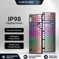 FURYCUBE IP98 Membrane Keyboard Wireless Gradient Keycaps RGB Mechanical Gaming Keyboard