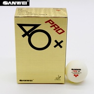 SANWEI ABS PRO 40+Table Tennis Balls ITTF Approved New Material 3Star Ping Pong Balls Ready Stock