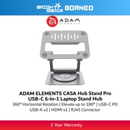 ADAM ELEMENTS CASA Hub Stand Pro USB-C 6-in-1 Laptop Stand Hub