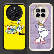 R59 Donald duck Casing for Realme 12X 12 Pro Plus Lite 5G Black and White