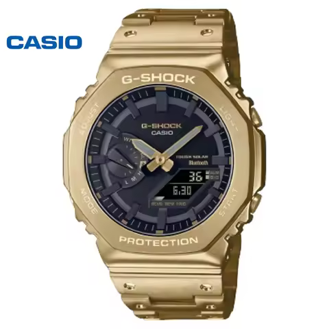Casio GM-B2100 series watch all-metal gold men's watch multi-functional fashion waterproof G-SHOCK l