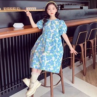 Girls' Floral Dress 2023 Summer New Style Children's Clothing Western Princess 5-7-9-11-13-15 Years 