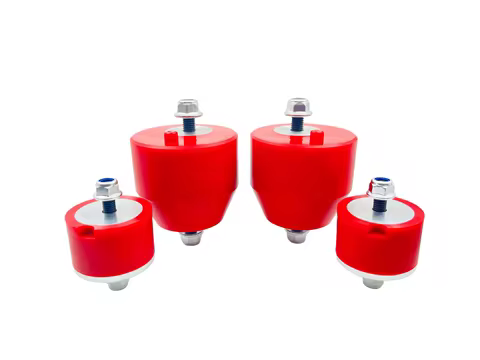For BMW E36 E46 Compact Z3 Z4 Inline 6CYL RED Polyurethane Engine and Transmission Bracket Bushings 