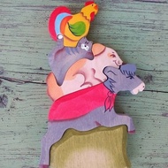 【兒童節禮物】淳木童話  俄羅斯積木 : 布萊梅音樂家疊疊樂