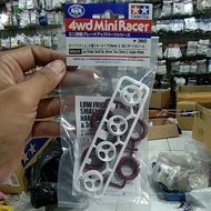 TAMIYA 95634 LOW FRICTION SMALL DIA. NARROW TIRES 24MM & 3-SPOKE WHEELS