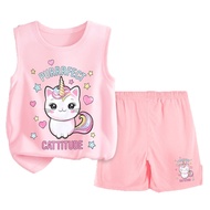 Set bộ quần áo 3 lỗ trẻ em chất vải cotton mát mẻ mềm mịn hình Ngựa 1 Sừng dễ thương mã 71 (10-40kg)