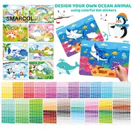 Princess Dot Sticker Art Kit for Girls DIY Cartoon Princess Puzzle Sticker Book Dot It Sticker Art A