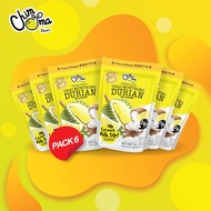 ทุเรียนอบกรอบ พร้อมกะทิดิป 100กรัม (6ซอง/แพ็ค) / Freeze-Dried Durian with Coconut Milk Dip 100g (6Bags/Pack) (ยี่ห้อ ชิมมะ, Chimma Brand)