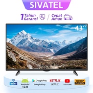 Sivatel TV Smart Android 43/32/27/40 inch FHD Ready LED Digital Smart Televisi-Youtube/Netflex