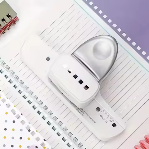 1pc square hole punch, portable hole puncher, can hold 5 sheets of A4, A5, or B5 paper, suitable for