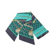 [二手] 愛馬仕 HERMES 絲巾 Maxi Twilly Clic Clac a Pois 真絲長款絲巾 女士二手 A