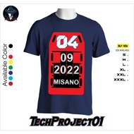 Grazie Dovi 04 Misano 2022 MotoGP Pit Board T-Shirt Best Quality Baju T Shirt Lelaki