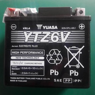 แบตเตอรี่มอไซ Yuasa YTZ6V (12V 6AH) ;Battery ,แบตมอไซ
