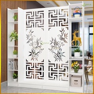 Entrance partition cabinet， living room divider partition wall， Chinese style white divider screen partition