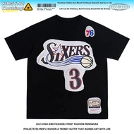 NEAT XINGYAO - 2025 Irregular 76ers Printed T-Shirt Pure Cotton Short Sleeve Unisex Summer Top