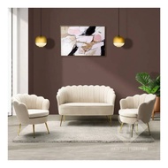 set sofa kerang - sofa kerang minimalis stainless