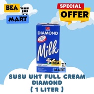 Susu UHT Diamond Milk Full Cream 1 Liter | Susu UHT Putih / Plain / Tawar 1L