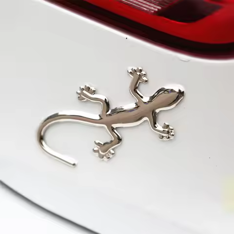 Car Sticker 3D Plastic Gecko Lizard Decal Waterproof Car Truck Sticker Lizard Gecko Decal Badge Embl