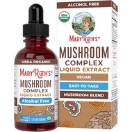 MARYRUTH'S Organic Mushroom Complex, Lion's Mane, Turkey Tail, 30 Servings | Lion's Mane, Turkey Tai