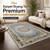 Myna | Saiz L Karpet Besar Baldu Tebal Ruang Tamu | Big Carpet Thick Velvet for Living Room