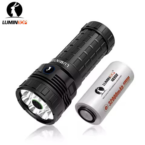 Lumintop Powerful Hiking Camping Flashlight Mach V6 USB TYPE C 46950 Light 30000 Lumens 8 LED Outdoo