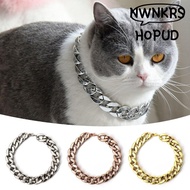1412NWNKRSHOPUD Pet Necklace, Cat Dog Gold Necklace Adjustable Chain Dog Collar, Portable Chain Coll
