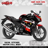 Decal CBR 150R K45 Lokal Full Body Stiker CBR 150R K45 Full Body 2014-2015 Ferrari