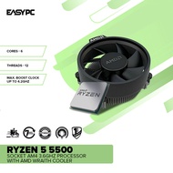 EasyPC | AMD Ryzen 5 5500 Socket Am4 3.6GHz Processor with AMD wraith cooler MPK