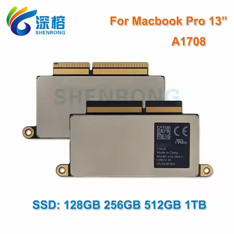Laptop SSD A1708 1TB 1T 512GB 256GB PCI-E Flash SSD For MacBook Pro 13” Function Keys Solid State Dr