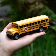 School Bus Toy Alloy Car Model Simulation Toy Car Children Boys Miniature Bus School Bus Bus Bus
