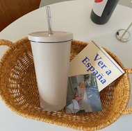 Zwilling Straight high value stainless steel cup insulation cup portable coffee cup(Milk tea color)