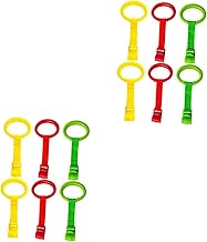 PRETYZOOM 12 Pcs Baby Pull Tab Crib Hook Portable Baby Bed Cot Rings Baby Stuff Baby Walking Ring Baby Pull up Bar Infant Supply Hard Plastic Child Toddler Hanging Ring