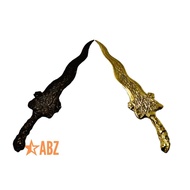 Souvenir nogo kembar hitam 13 cm bahan kuningan