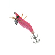 duel ez slim 80mm cumi memegang cumi umpan Blow Tube Mini Small Wooden Shrimp 1.5#号吹筒利器神助攻带夜光鱿鱼钩假饵