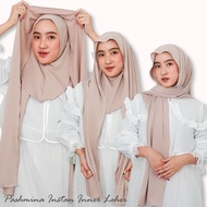 PROMO !!! Pashmina Inner Jersey Premium Tebal Menutup Leher Mleyot Flowly / Pasmina Kaos Rayon Oval