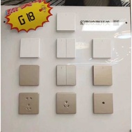 Bull G18 Phantom White Large Panel Switch Socket Bull Type 86 Household Concealed Switch Socket Matt
