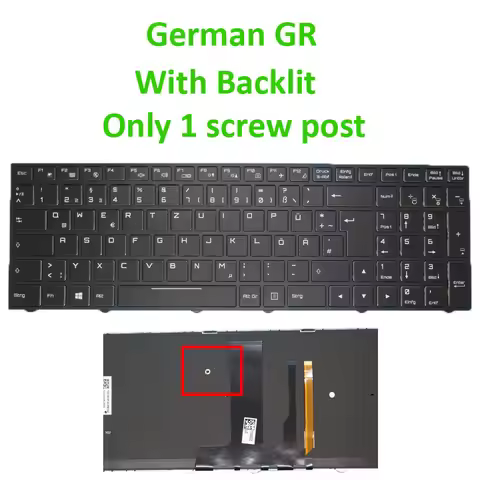 RGB Backlit N850 Keyboard CVM15F26D0J430E 6-80-N85H0-072-1 CVM15F26D0J430J3 6-80-N85K0-07A-1 CVM15F2