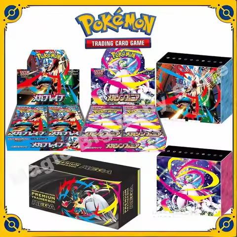 Original Genuine Pokemon Trading PTCG Cards Japanese M1L M1S Replenish Bag MEGA Gift Box Lily Ai Gif