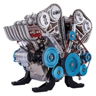 WEIDA Store BABY Engine Model Desktop Engine 8-Cylinder Car Engine Model Building Kit Mini DIY Engin