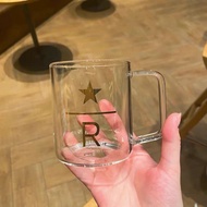 Starbucks Reserve Coffee Transparent Gold Glass Mug