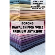 BORONG BAWAL CHIFFON VOILE B45 5 / 10 / 20 PCS BORONG