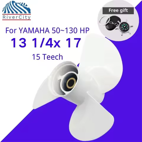 Outboard Propeller For Yamaha 50hp 60HP 70HP 75HP 80HP 85HP 13 1/4x17 Boat Aluminum Alloy Screw 3 Bl