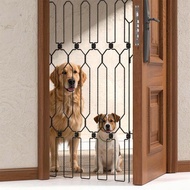 Metal Pet Foldable Door Fence Pet Indoor and Outdoor Metal Fence Gate Guard Fences Blocking Board
