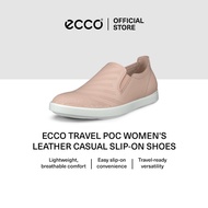 ECCO TRAVEL POC WOMEN'S LEATHER CASUAL SLIP-ON SHOES