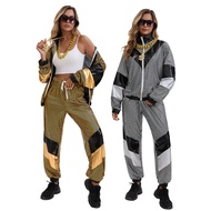 80s Disco Sportswear Jacket and Pants - Perfect for Cosplay and Stage Performances 80s retro disco c
