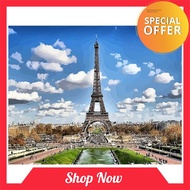 Special Offer 16 x 20 Inch DIY Oil Painting on Canvas Paint by Number Kit Eiffel Tower Pattern for Adults Kids Beginner