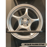 OFFER‼️CLEAR STOCK ‼️SPORT RIM 16 INCH 16x7jj 4H100 HS5118 RP01 BC ET40 SILVER 73.1