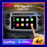 SJRRT AWESAFE Autoradio Voor VW Volkswagen ไทกวน1 NF 2006 2008-2016 Carplay วิทยุอัตโนมัติมัลติมีเดีย GPS นำทาง2 Din Android Autoradio ไร้สาย Carplay สเตอริโอระบบวิทยุเสียง DSP RDS FM 8GB + 256GB Android Auto TYJYJ