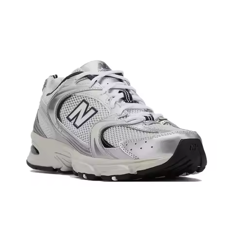 New Balance NB 530 Spring Low-Top Running Shoe, Unisex, Silver and White