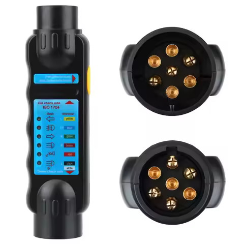 Car Towing Light Tester Trailer Tester 12V Plug Socket Diagnostic Tools Caravan Towing Tow Bar Light